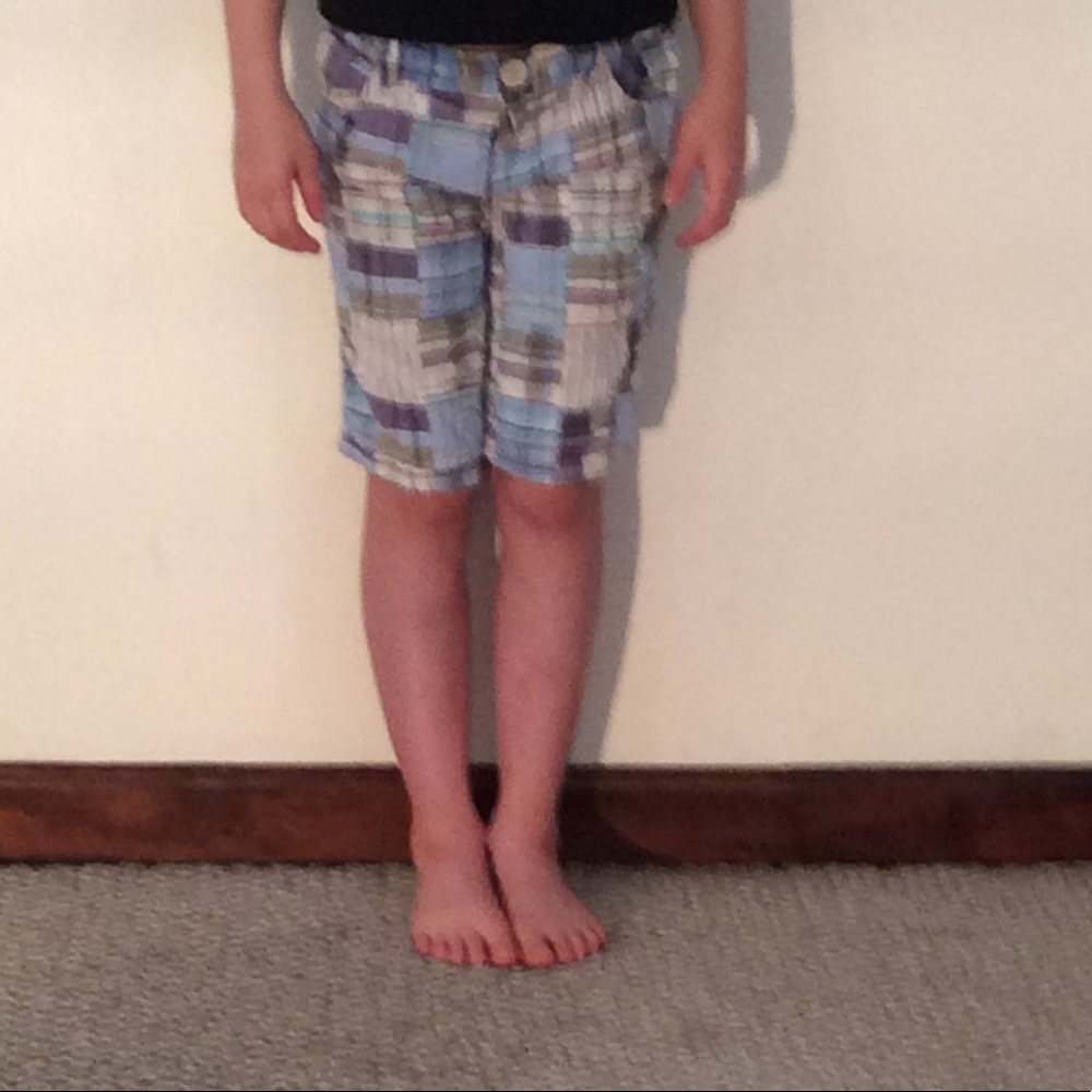 Girls plaid shorts